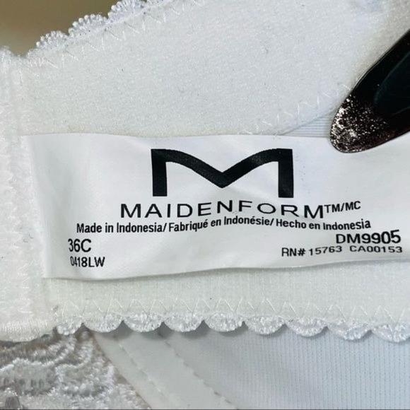 Maidenform Love the Lift Embroidered Push-Up Balconette Bra DM9905 36C - Picture 4 of 13